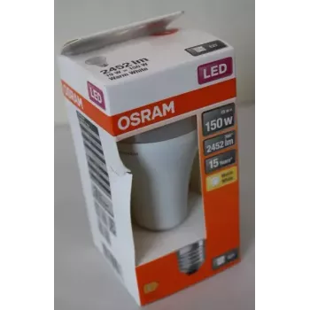 LEDvance Parathom Classic LED E27 19W 827 (šiltai balta) nereguliuojama — pažeista pakuotė