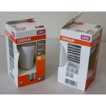 LEDvance Parathom Classic LED E27 19W 827 (šiltai balta) nereguliuojama — pažeista pakuotė