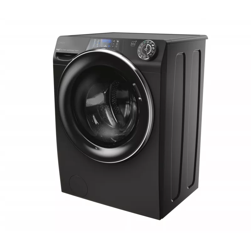 Candy RapidÓ PRO RP 496BWMBCB/1-S skalbimo mašina Įkraunama iš priekio 9 kg 1400 aps./min. Juoda