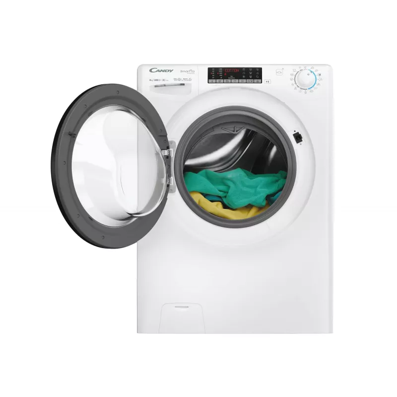 Candy Smart Pro Inverter CSO486TWMB6/1-S skalbimo mašina su priekiniu įkrovimu 8 kg 1400 aps./min Balta