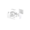 PC korpusas DeepCool CG330 3F White — vidutinio bokšto ATX korpusas, baltas
