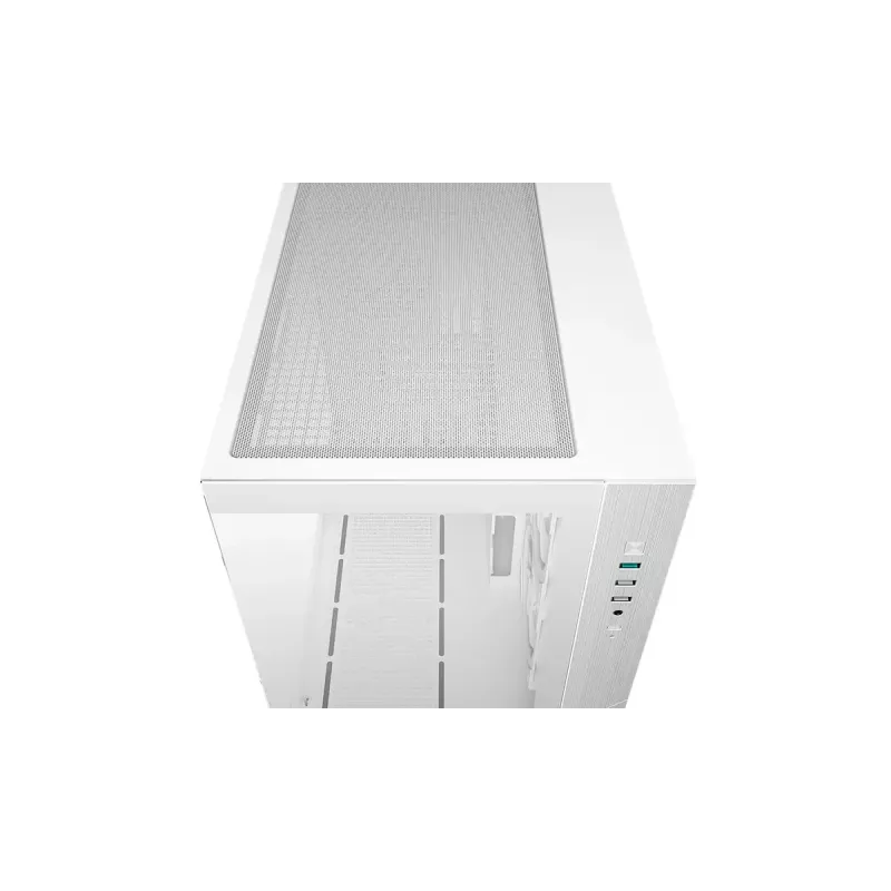 PC korpusas DeepCool CG330 3F White — vidutinio bokšto ATX korpusas, baltas