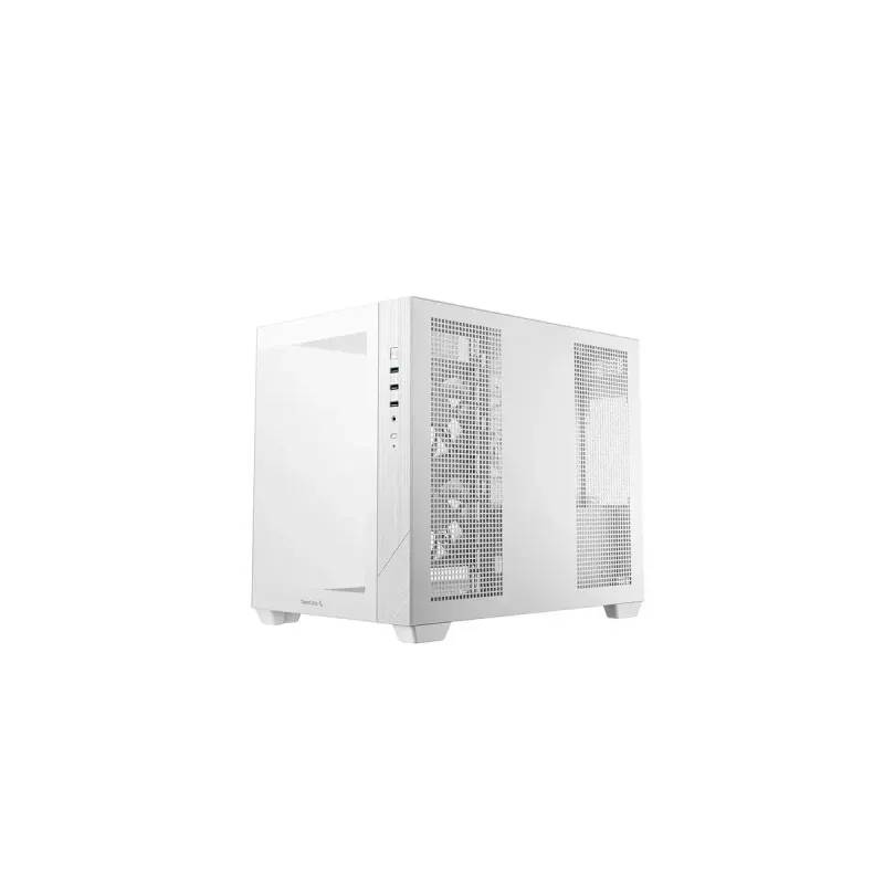 PC korpusas DeepCool CG330 3F White — vidutinio bokšto ATX korpusas, baltas