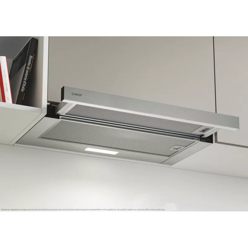 Candy CBT625/2X/1 Pusiau įmontuojamas (ištraukiamas) Nerūdijantis plienas 332.1 m³/h
