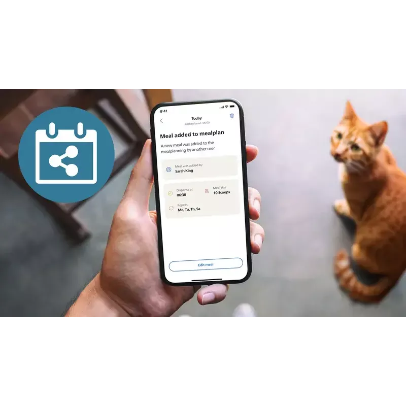 Automatinis gyvūnų šėryklos „Philips 5000 series PAW5320/02“ su kamera, 4,5 l maisto ir vandens talpa, plastikinis korpusas, naudojimui patalpoje