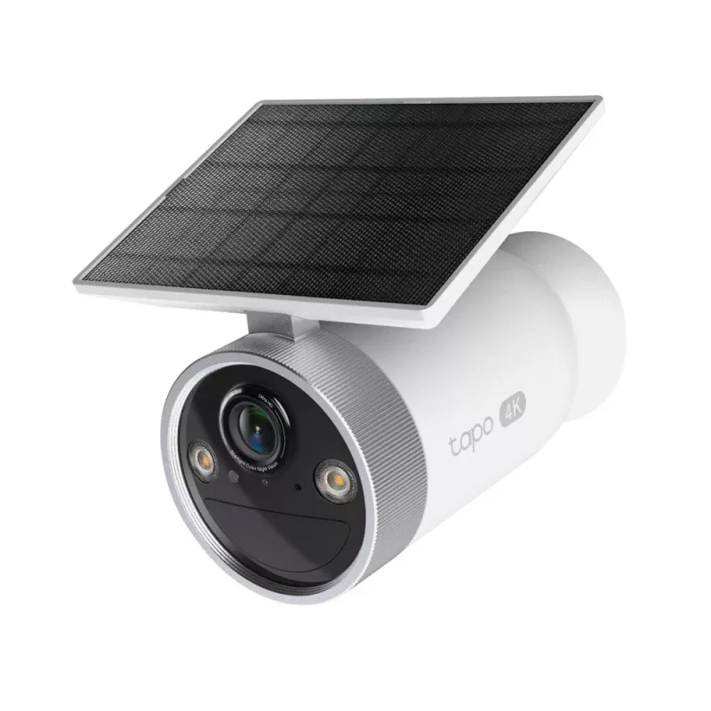 TP-Link Tapo Enhanced AI Solar Security Camera Ultra, belaidė, cilindrinė, Wi-Fi, lauko, 850 nm, 512 GB
