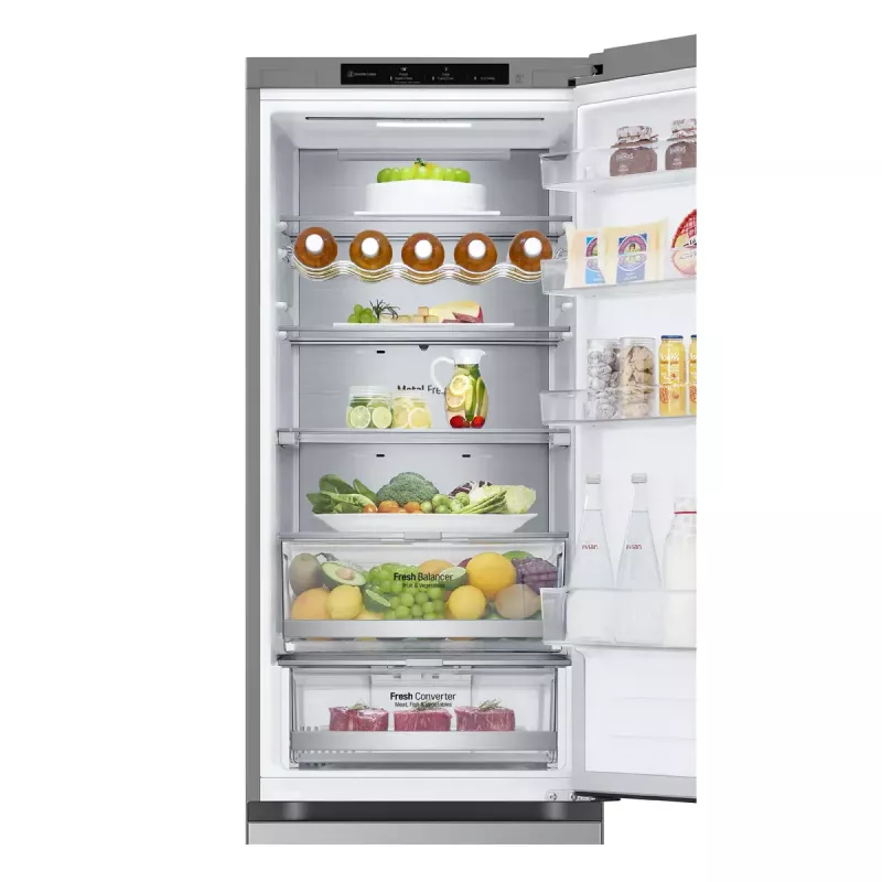 LG GBV7280CPY.APYQEUR šaldytuvas-šaldiklis Pastatomas 387 L Nerūdijantis plienas