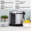 Multicooker Tristar RK-6132 — 1,5 L, 500 W, 7 automatinės programos, LCD, nerūdijantis plienas / juoda