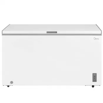 Šaldomoji dėžė Midea MDRC564FZE01 — laisvai pastatoma, 418 L naudingoji talpa, balta