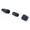 4‑Pole speakON kabelio jungtis EQUIP 4‑polių moteriška, juoda, 22,5×22,5 mm, 30 g