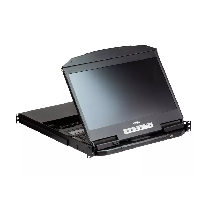 ATEN CL3884NW-ATA-ITG stovo konsolė 47 cm (18.5 colio) juoda