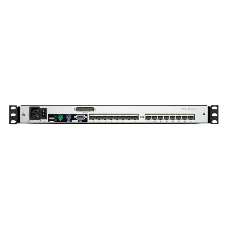 ATEN KL1516AN stelažinė konsolė 48,3 cm (19 colių) 1280 x 1024 pikseliai Metalas Juoda 1U