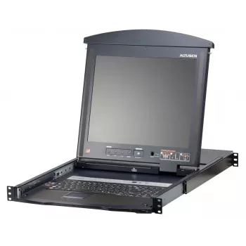 ATEN KL1508AN stovo konsolė 48,3 cm (19 col.) 1280 x 1024 pikselių Metalas Juoda 1U