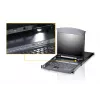ATEN KL1508AN stovo konsolė 48,3 cm (19 col.) 1280 x 1024 pikselių Metalas Juoda 1U