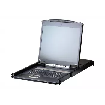 ATEN CL5716IN stovo konsolė 48,3 cm (19 colių) 1280 x 1024 pikseliai Metalas, Plastikas Juoda 1U