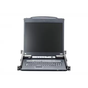 ATEN CL5716IN stovo konsolė 48,3 cm (19 colių) 1280 x 1024 pikseliai Metalas, Plastikas Juoda 1U