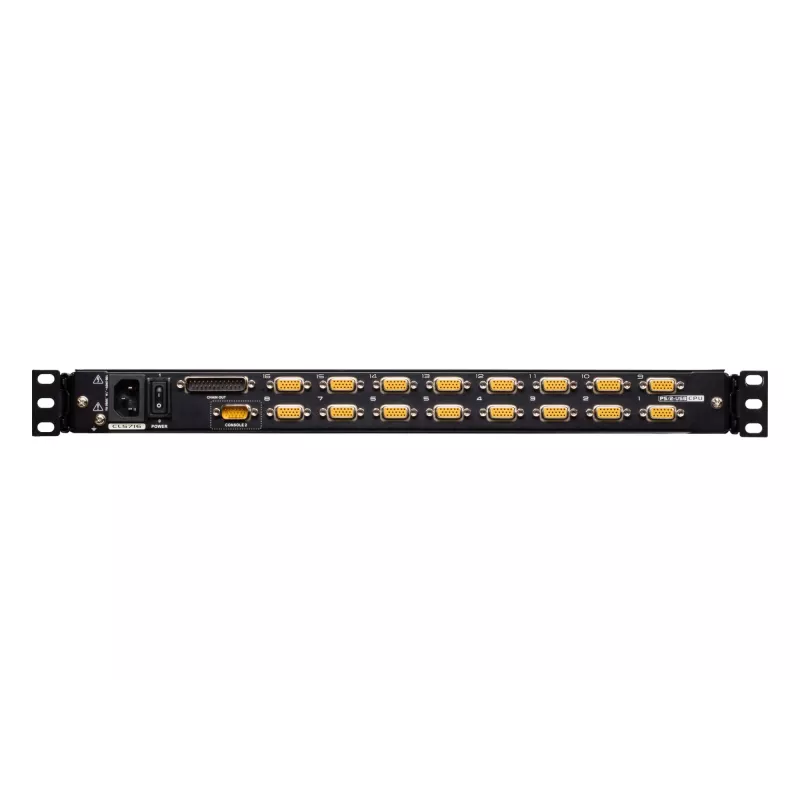 ATEN CL5716M stovo konsolė 43,2 cm (17 colių) 1280 x 1024 pikselių Metalas, Plastikas Juoda 1U