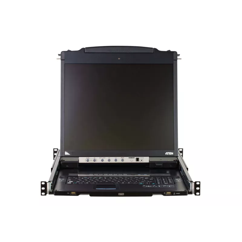 ATEN CL5808N stovo pultas 48,3 cm (19 colių) 1280 x 1024 pikseliai Metalas, Plastikas Juodas 1U