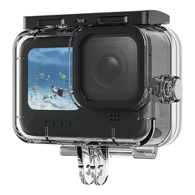 Apsauginio dėklo rinkinys Telesin, skirtas GoPro Hero 12/11/10/9 – kietas korpusas ir silikoninis užvalkalas