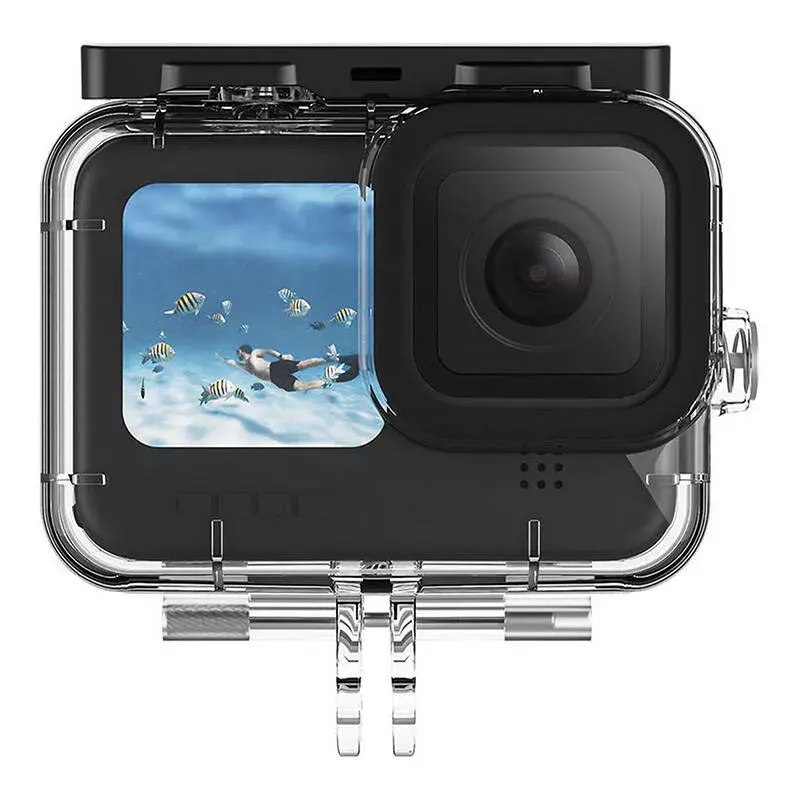Apsauginio dėklo rinkinys Telesin, skirtas GoPro Hero 12/11/10/9 – kietas korpusas ir silikoninis užvalkalas