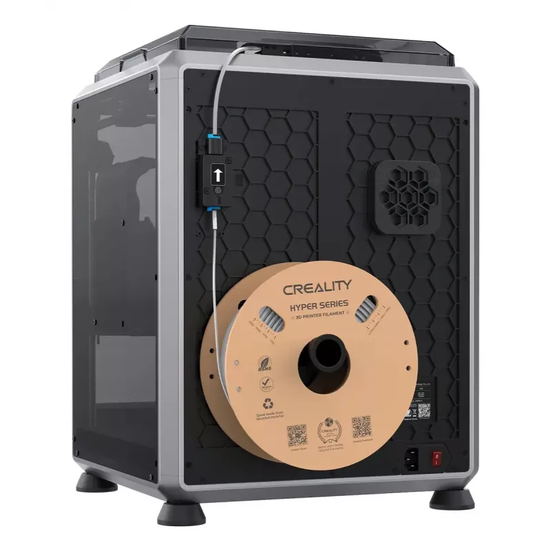 3D spausdintuvas Creality K1C FDM Wi‑Fi — PLA/ABS/ASA/PETG/TPU, sluoksnis 0,1–0,35 mm, 4,3 col. jutiklinis ekranas, 100–240V