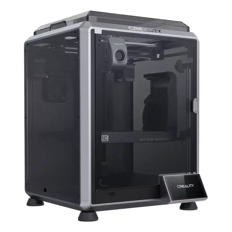 3D spausdintuvas Creality K1C FDM Wi‑Fi — PLA/ABS/ASA/PETG/TPU, sluoksnis 0,1–0,35 mm, 4,3 col. jutiklinis ekranas, 100–240V