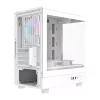 Darkflash kompiuterio korpusas DB330M White v2 su trimis iš anksto įmontuotais ventiliatoriais, palaiko micro-ATX/mATX