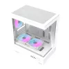 Darkflash kompiuterio korpusas DB330M White v2 su trimis iš anksto įmontuotais ventiliatoriais, palaiko micro-ATX/mATX