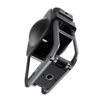 Metalinis apsauginis gaubtas Telesin, skirtas DJI Osmo 360 – lengvas metalinis rėmas, tvirtinimo taškai