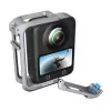 Metalinis apsauginis gaubtas Telesin, skirtas DJI Osmo 360 – lengvas metalinis rėmas, tvirtinimo taškai