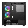 Kompiuterio korpusas DarkFlash DS950V su priekiniu ekranu (juodas) ir 6 iš anksto sumontuotais ventiliatoriais