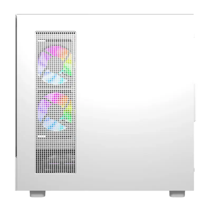 Kompiuterio korpusas DarkFlash DS950V su įmontuotu ekranu, baltas, komplekte 6 ventiliatoriai