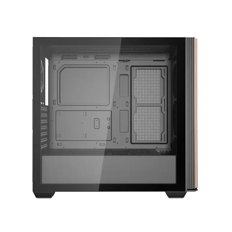 ATX kompiuterio korpusas Darkflash DS900WS — vidutinio bokšto, be ventiliatorių, juodas