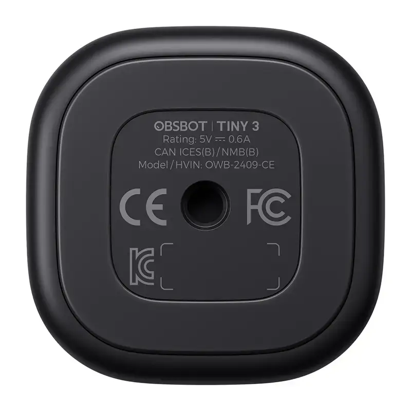 OBSBOT Tiny 3 Remote Combo — kompaktiška AI internetinė kamera su nuotolinio valdymo pulteliu