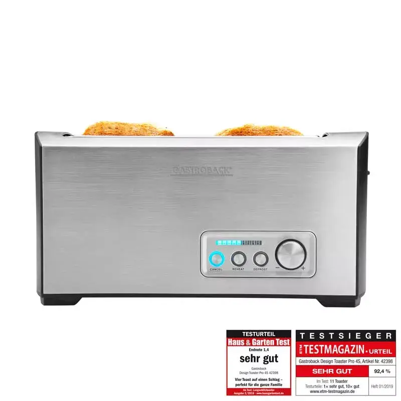 Skrudintuvas Gastroback Design Pro 4S 2 riekėms 1500 W Juodas Nerūdijantis plienas