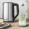 Elektrinis virdulys GASTROBACK Design Cool Touch 1,5 L 2200 W, nerūdijantis plienas / juoda