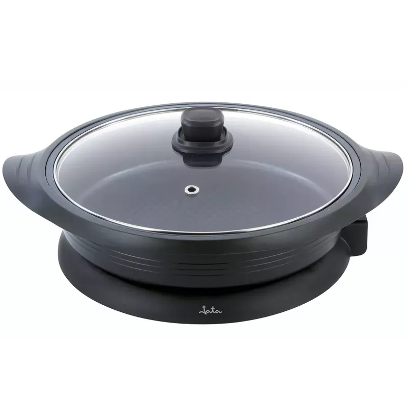 Elektrinė paeljos keptuvė Jata PE640 — apvali, 340 mm vidinis skersmuo, korėta neprideganti danga, 1600 W, 230 V