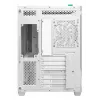 PC Tower Case DeepCool CG530U 4F White — maitinimo šaltinis gale, palaiko 3x120 mm šoninius + 1x120 mm galinį ventiliatorius, 120/140 mm ventiliatorių tvirtinimo vietos, 2,5 col. ir 3,5 col. HDD