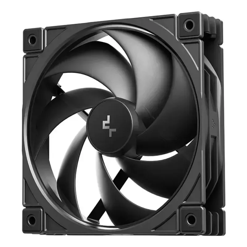 Kompiuterio korpuso ventiliatorius DeepCool FD12 V2 120 mm juodas, 500–2500 RPM, hidraulinis guolis, 4 vnt.