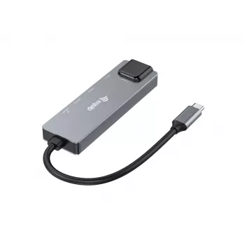 Equip 5 in 1 Multifunctional Adapter, 2.5GbE, USB-A x 2, USB-C x 1, USB-C , 100W USB PD