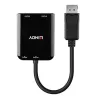 “Lindy” DP–2 prievadų HDMI MST koncentratorius, DisplayPort, 2 x HDMI, kištukas, lizdas, tiesus, tiesus