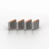 Lindy USB Type C prievadų blokatoriai (be rakto) - pakuotė po 10, oranžiniai