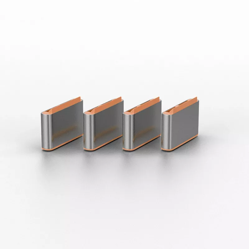 Lindy USB Type C prievadų blokatoriai (be rakto) - pakuotė po 10, oranžiniai
