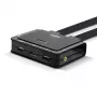 Lindy 2 prievadų DisplayPort 1.2, USB Type C, USB 2.0 ir garso kabelinis KVM komutatorius
