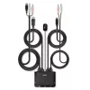 Lindy 2 prievadų DisplayPort 1.2, USB Type C, USB 2.0 ir garso kabelinis KVM komutatorius