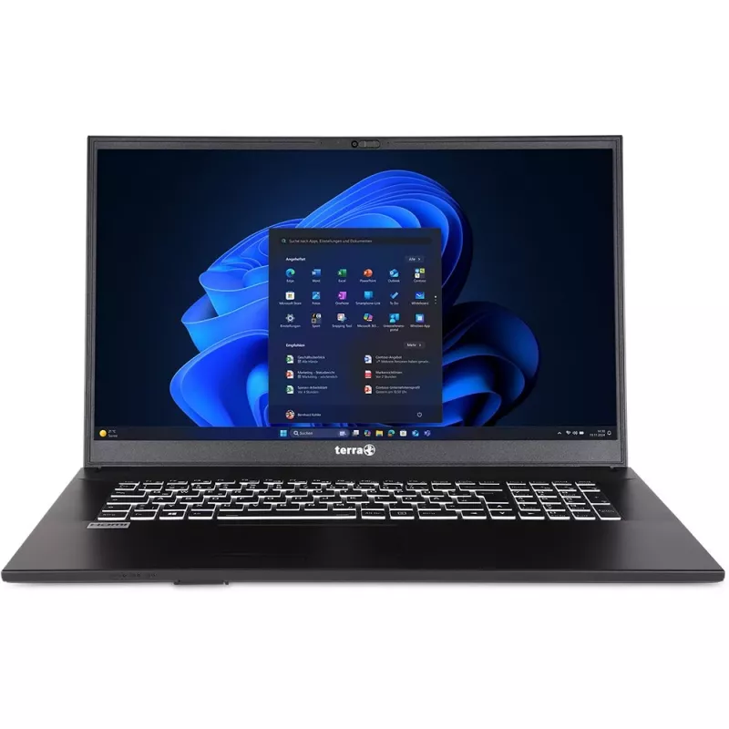 TERRA MOBILE 1716R Intel® Core™ i3 i3-1315U Nešiojamasis kompiuteris 43.9 cm (17.3 col.) Full HD 16 GB DDR4-SDRAM 500 GB SSD Wi-Fi 6 (802.11ax) Windows 11 Pro Vokiška Pilka