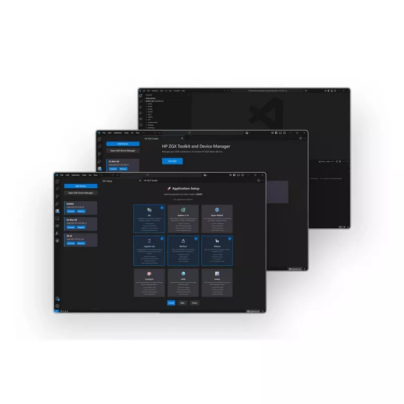 HP ZGX Nano G1n AI GB10 128 GB LPDDR5x-SDRAM 4 TB SSD Linux Mini PC darbo stotis AI darbo stotis, AI kompiuteris juoda