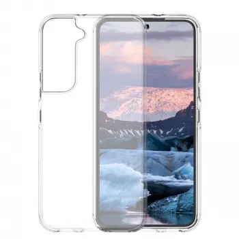 Telefono dėklas dbramante1928 Iceland Pro, skirtas Samsung Galaxy S22 — permatomas, pagamintas iš perdirbto plastiko, 6,1 colio ekranui