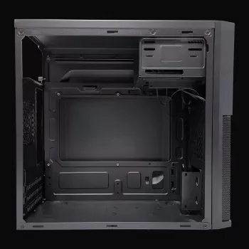 PC Micro Tower korpusas LC-Power 2004MB-V3, Micro-ATX/Mini-ITX, juodas, viršutinis PSU, palaiko 2×3,5 colio + 2×2,5 colio, USB 3.2 Gen1