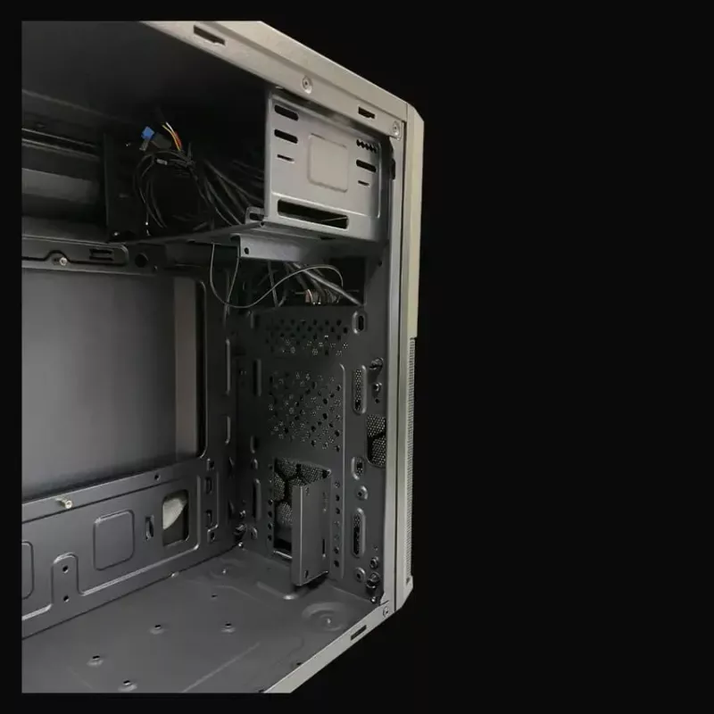 PC Micro Tower korpusas LC-Power 2004MB-V3, Micro-ATX/Mini-ITX, juodas, viršutinis PSU, palaiko 2×3,5 colio + 2×2,5 colio, USB 3.2 Gen1